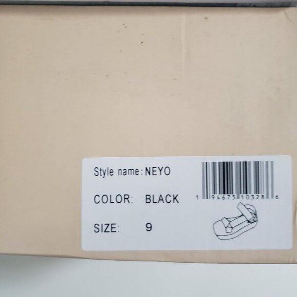 New YOKI Women's Neyo Comfort Wedge Platform Sandal‎ in Black Size 9 - Picture 7 of 7